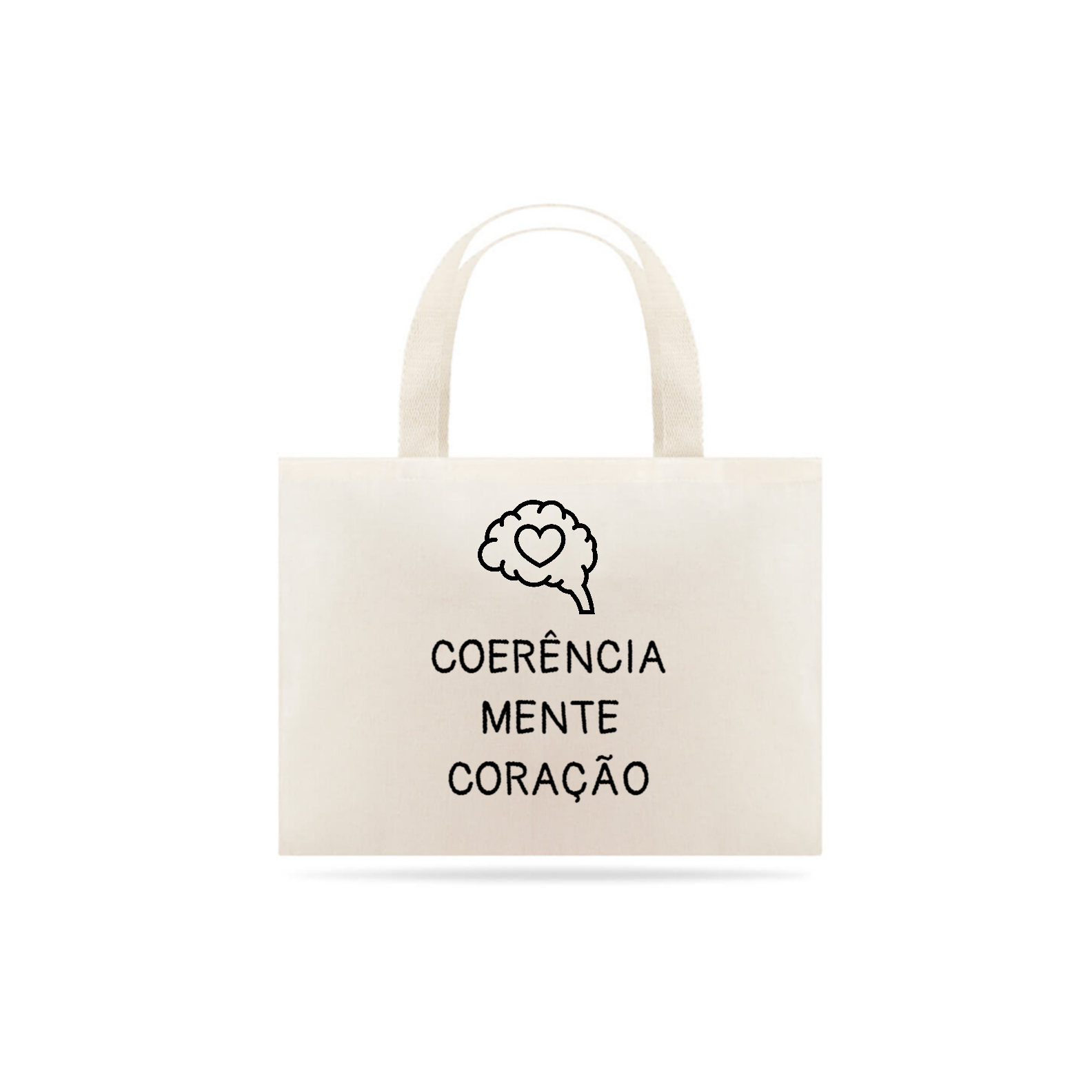 Eco Bag Coerência Mente Coração - Ilustrada