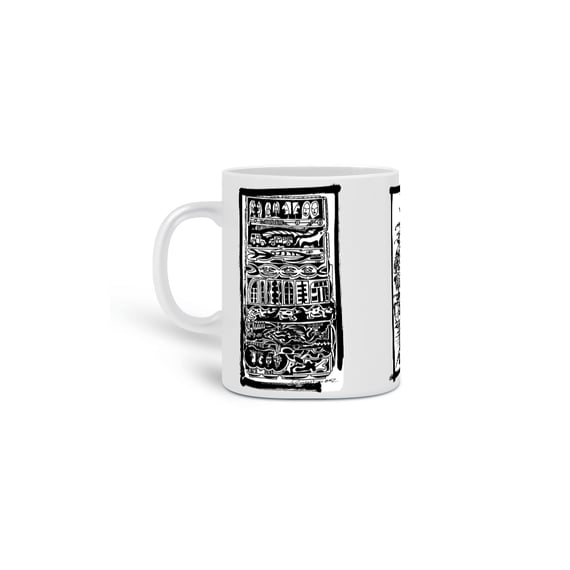 Caneca Estampa Misturado Mundo Animal, Trip e Futurama 