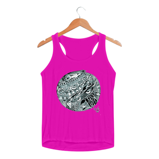 Nome do produto Camiseta Regata Feminina Sportv Dry Uv Estampa Cosmo Zé 