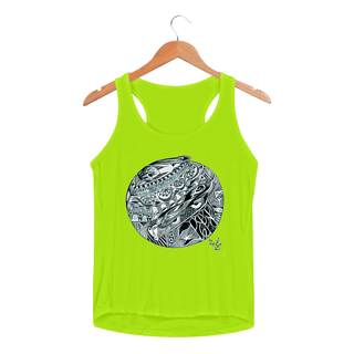 Nome do produto Camiseta Regata Feminina Sportv Dry Uv Estampa Cosmo Zé 