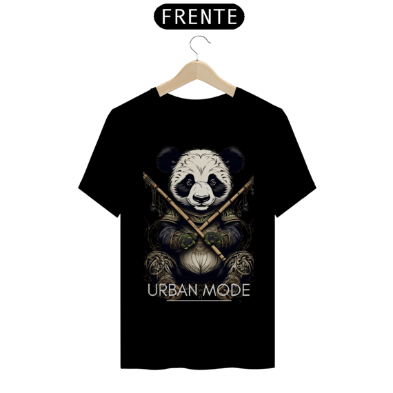 T-Shirt Panda Preta - Urban Mode Premium