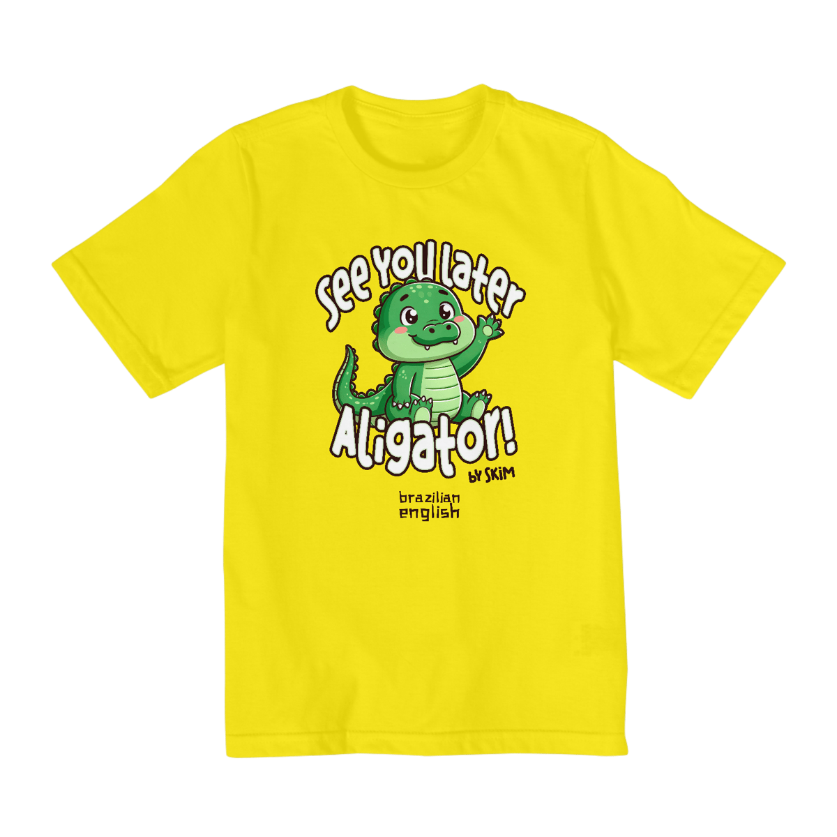 Nome do produto: See you later Aligator (marrom) - 2 a 8 anos