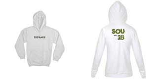 Nome do produto Moletom Branco TRYHARD  Sou 28 weed