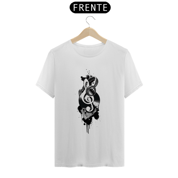 Camisa com Notas Musicais