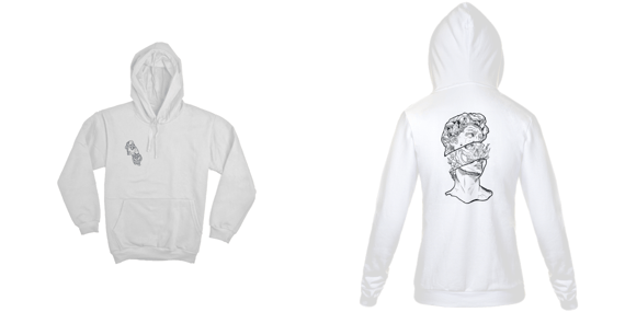 Moleton branco com desenho!
