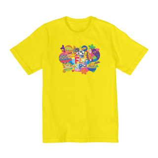 Nome do produto Camiseta Infantil I Ícones de Floripa