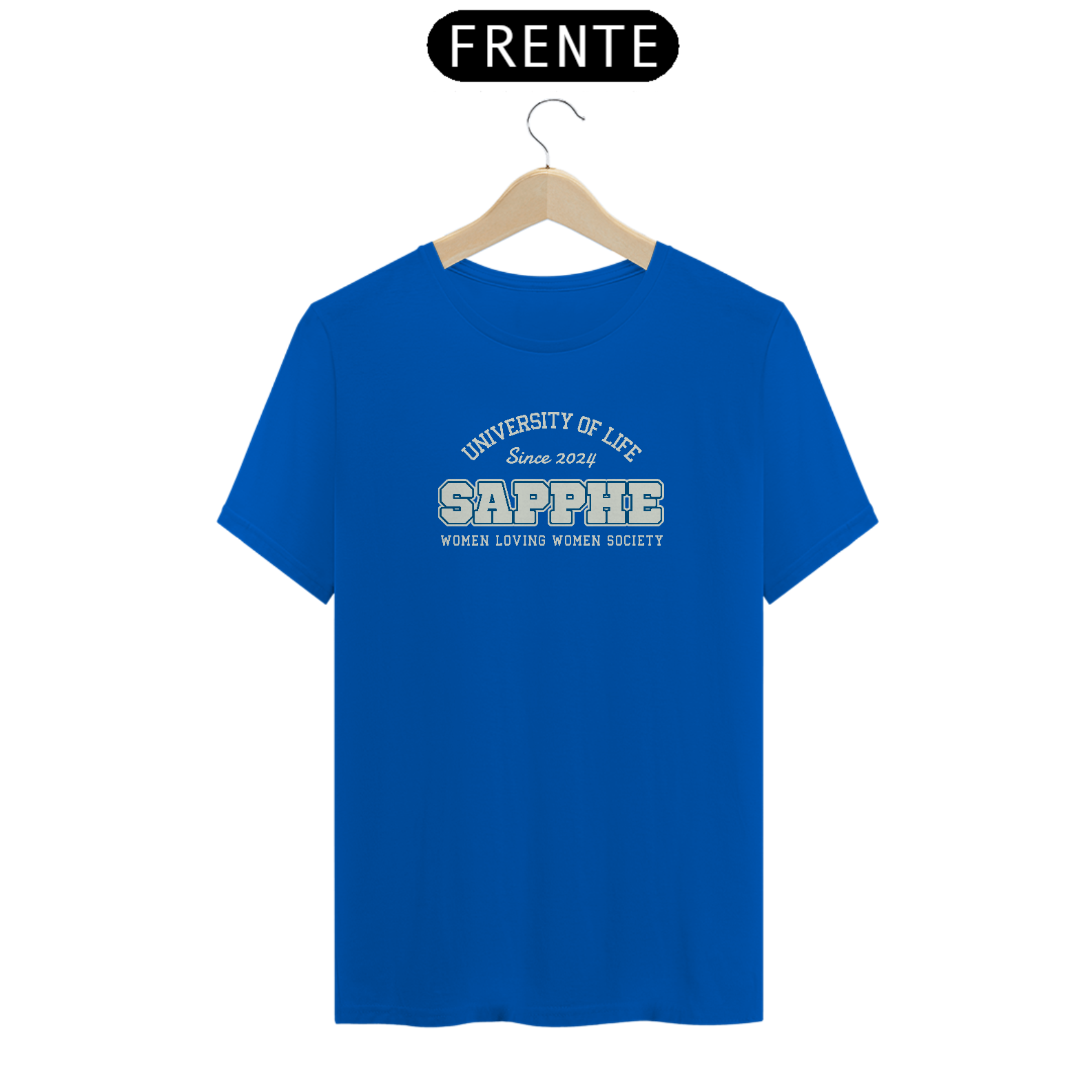 Sapphe University I camiseta reta azul royal