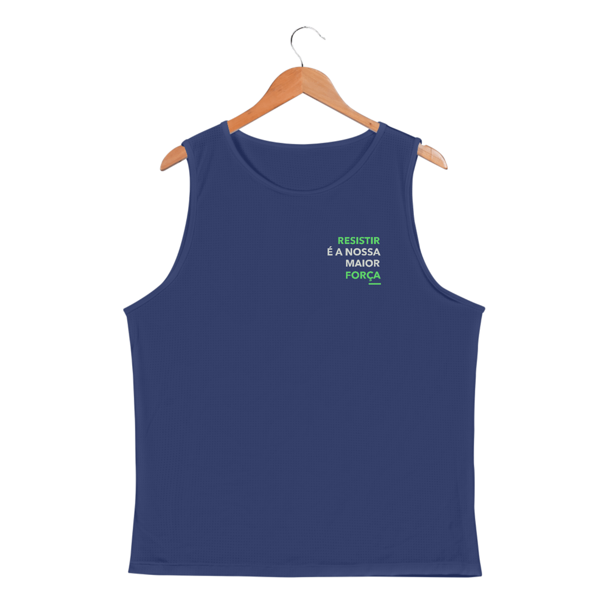 Nome do produto: [Dry fit UV] Resistir é a nossa maior força (CAMISA REGATA RETA)