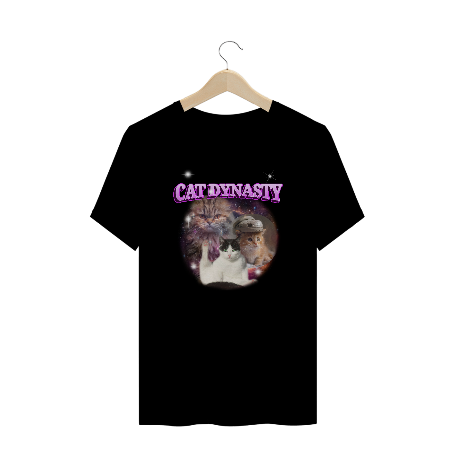 Cat dynasty camiseta reta G1 ao G4 preta