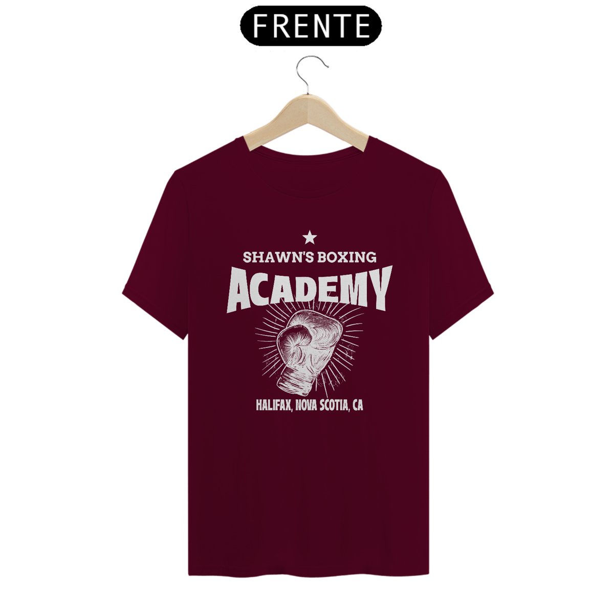 Nome do produto: Shawn’s Boxing Academy camisa reta vinho