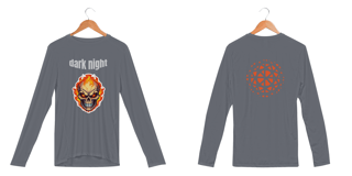 Nome do produto blusa de manga longa esportiva dark night bones and fire