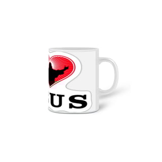 Nome do produto caneca eu amo jesus