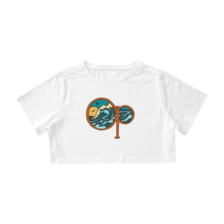 Nome do produto Cropped Ocean Pacific - OP WAVES AND BIRDS