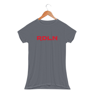 Nome do produto Camiseta Feminina Seca Rápido Baby Look Logo Block