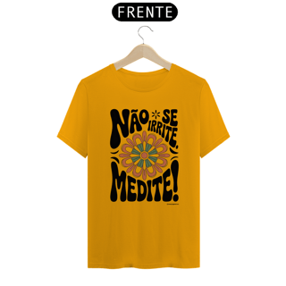 Nome do produto Camiseta Meditação Floral Retrô | Estilo Tradicional | Yogaverso