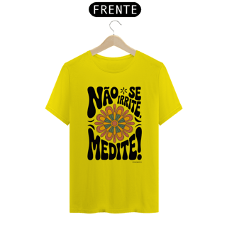Nome do produto Camiseta Meditação Floral Retrô | Estilo Tradicional | Yogaverso