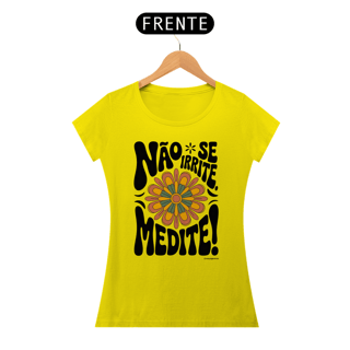 Nome do produto Camiseta Babylong Meditação Floral | Modelo Alongado | Yogaverso