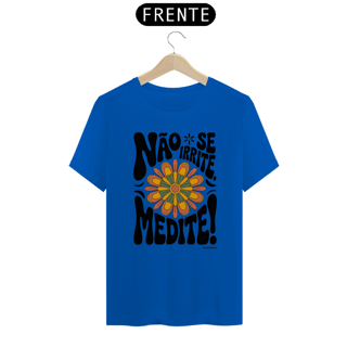 Nome do produto Camiseta Meditação Floral Retrô | Estilo Tradicional | Yogaverso
