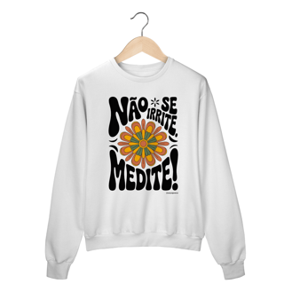 Nome do produto Moletom Meditação Floral Retrô | Yogaverso
