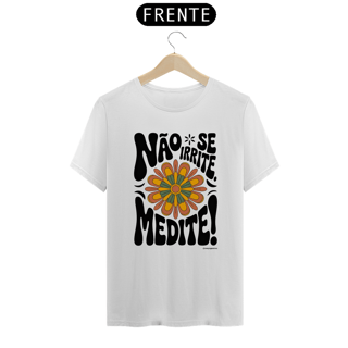 Nome do produto Camiseta Meditação Floral Retrô | Estilo Tradicional | Yogaverso