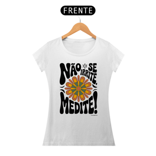 Nome do produto Camiseta Babylong Meditação Floral | Modelo Alongado | Yogaverso