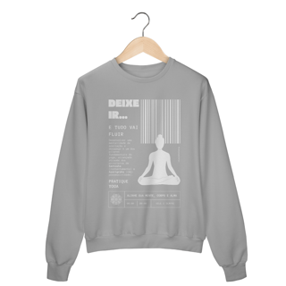 Nome do produto Moletom Yoga - Deixe Ir, Flua!