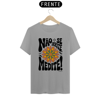 Nome do produto Camiseta Meditação Floral Retrô | Estilo Tradicional | Yogaverso