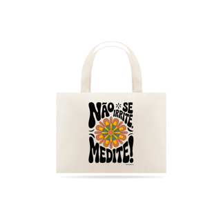 Nome do produto Ecobag Meditação Floral | Algodão Cru Sustentável | Yogaverso
