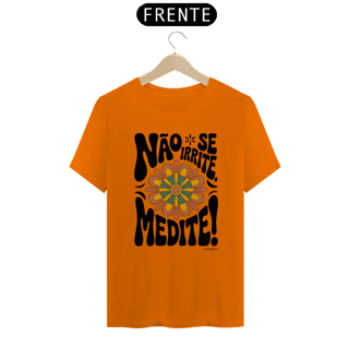 Nome do produto Camiseta Meditação Floral Retrô | Estilo Tradicional | Yogaverso