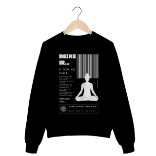Nome do produto Moletom Yoga - Deixe Ir, Flua!