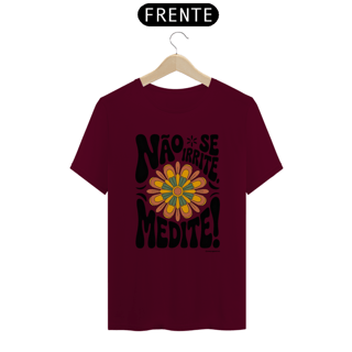 Nome do produto Camiseta Meditação Floral Retrô | Estilo Tradicional | Yogaverso