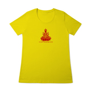 Nome do produto Camiseta de Yoga – Lakshmi Shakti Prosperidade Divina Baby Long