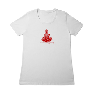 Nome do produto Camiseta de Yoga – Lakshmi Shakti Prosperidade Divina Baby Long