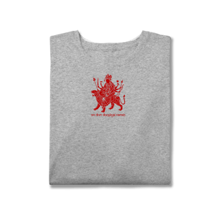 Nome do produto Camiseta de Yoga – Durga Navaratri Shakti Plus Size