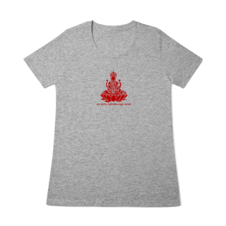 Nome do produto Camiseta de Yoga – Lakshmi Shakti Prosperidade Divina Baby Long