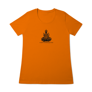 Nome do produto Camiseta de Yoga – Lakshmi Shakti Prosperidade Divina Baby Long