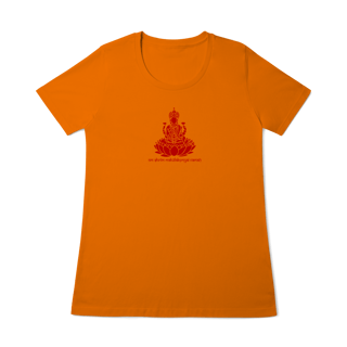 Nome do produto Camiseta de Yoga – Lakshmi Shakti Prosperidade Divina Baby Long