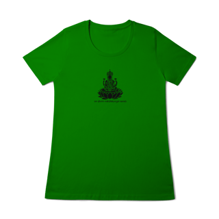 Nome do produto Camiseta de Yoga – Lakshmi Shakti Prosperidade Divina Baby Long