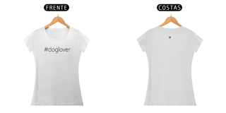 Nome do produto Camiseta feminina baby long #doglover