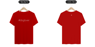 Nome do produto Camiseta #doglover unissex - Várias cores
