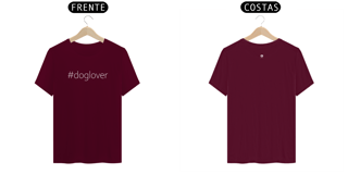 Nome do produto Camiseta #doglover unissex - Várias cores