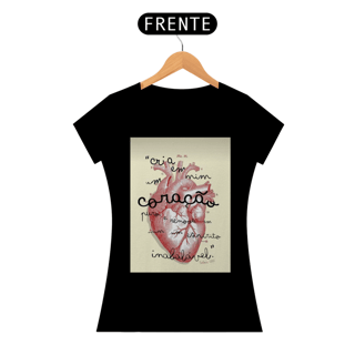 Nome do produto CAMISETA FEMININA CORAÇÃO PURO