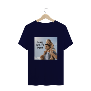 Nome do produto T-Shirt Plus Size com estampa Happy Father's Day!!