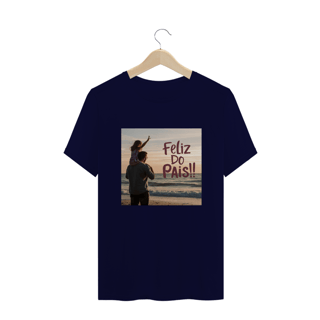 Nome do produto T-Shirt Plus size com estampa: Feliz dia dos pais!! na praia