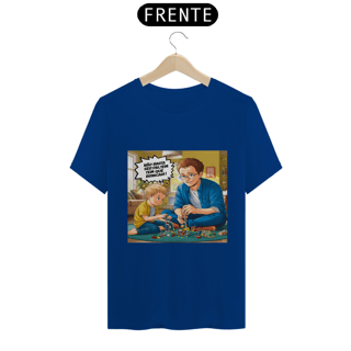 Nome do produto T-Shirt Classic com estampa: Não basta ser pai tem que brincar!