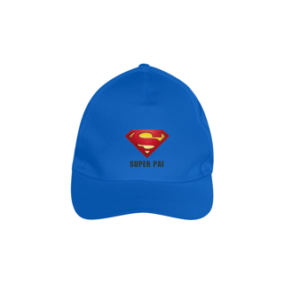 Nome do produto Boné Prime confort com logo do superman e frase: super pai