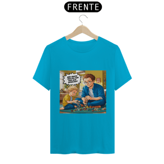 Nome do produto T-Shirt Classic com estampa: Não basta ser pai tem que brincar!