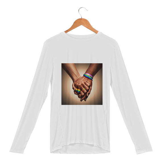 Camisa Manga Longa Sport Dry UV mãos dadas