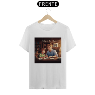 Nome do produto T-Shirt Prime com estampa tal pai tal filho lendo