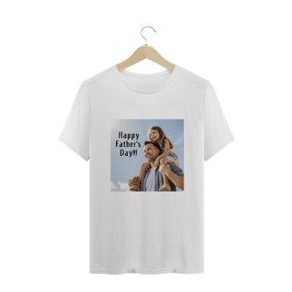 Nome do produto T-Shirt Plus Size com estampa Happy Father's Day!!